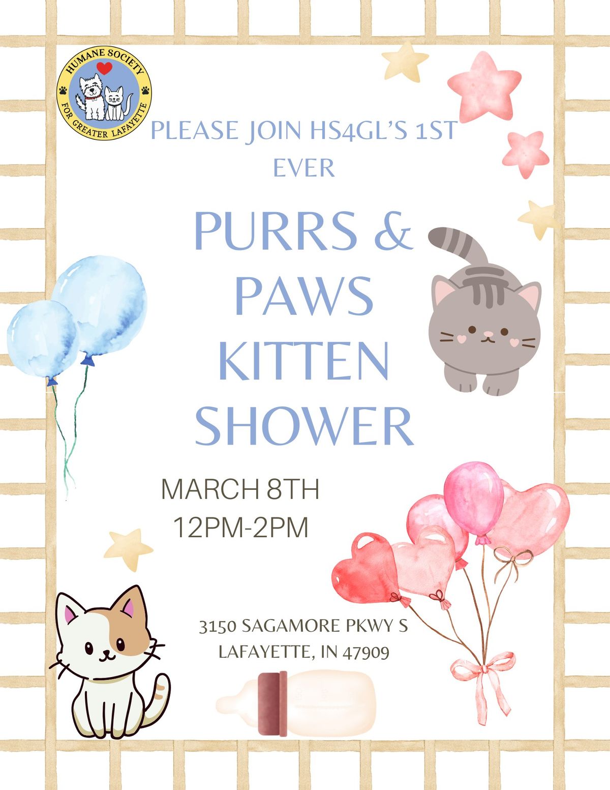 Purrs & Paws Kitten Shower