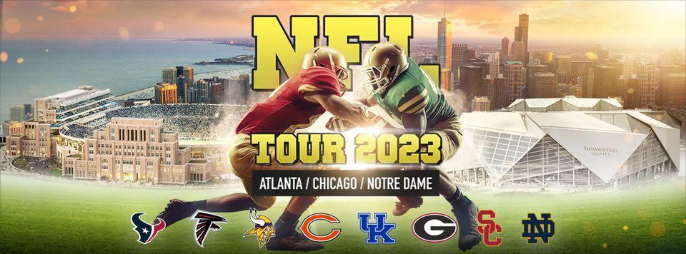 NFL-Reise 2023 nach Atlanta, Chicago und Notre Dame