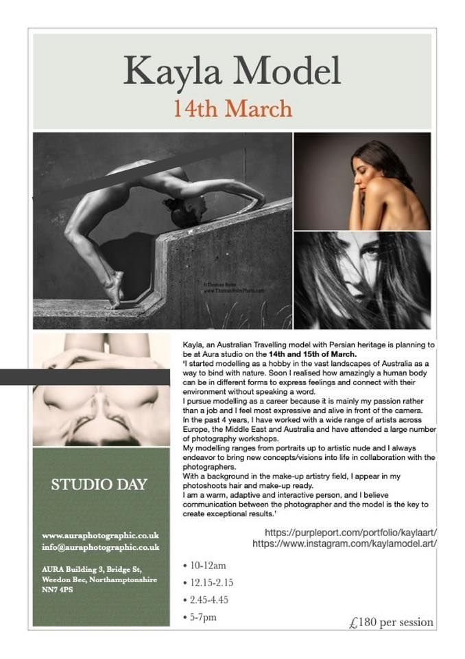 Kayla 14th March Studio day SOLD OUT