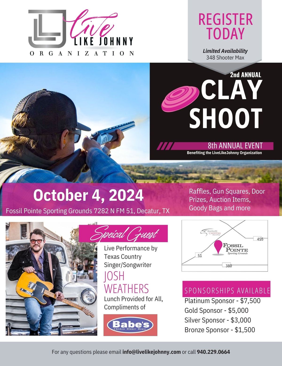 Live Like Johnny 2nd Annual Clay Shoot