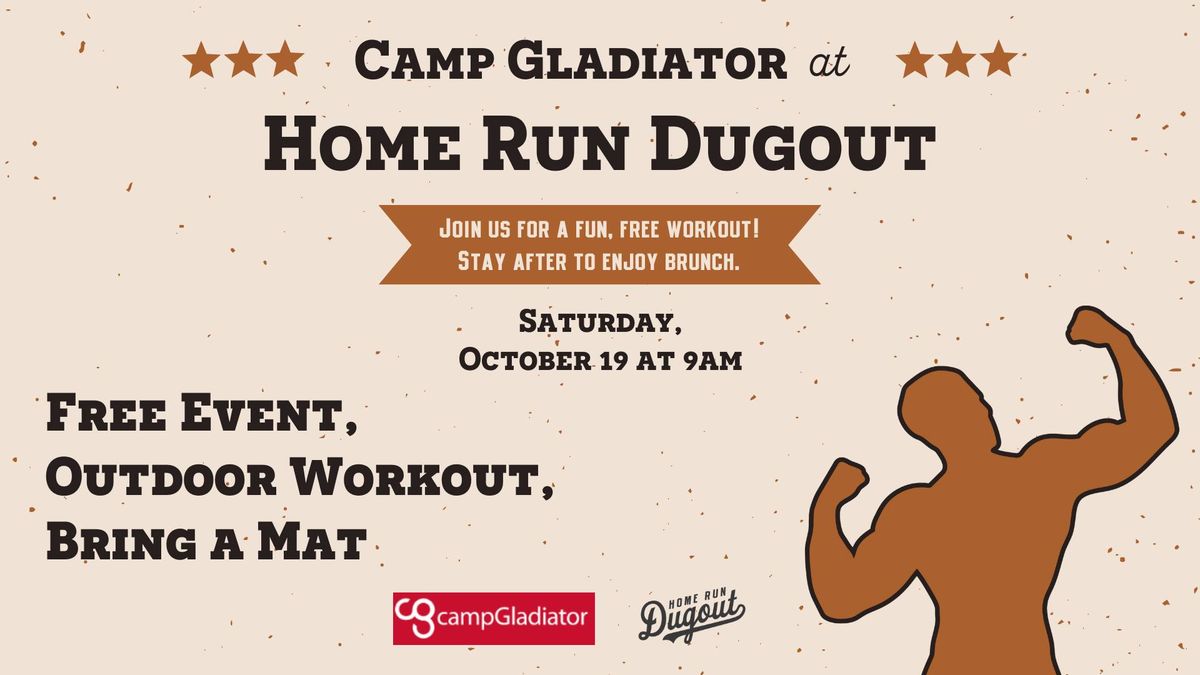 Camp Gladiator Workout Class at Home Run Dugout Houston-Katy