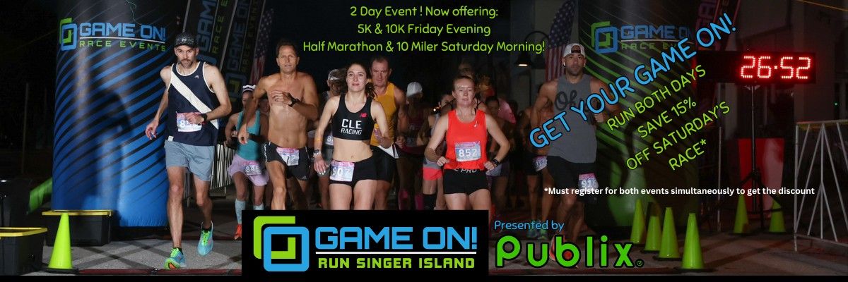 Game On! Run Singer Island Half Marathon & 10K Presented by Publix