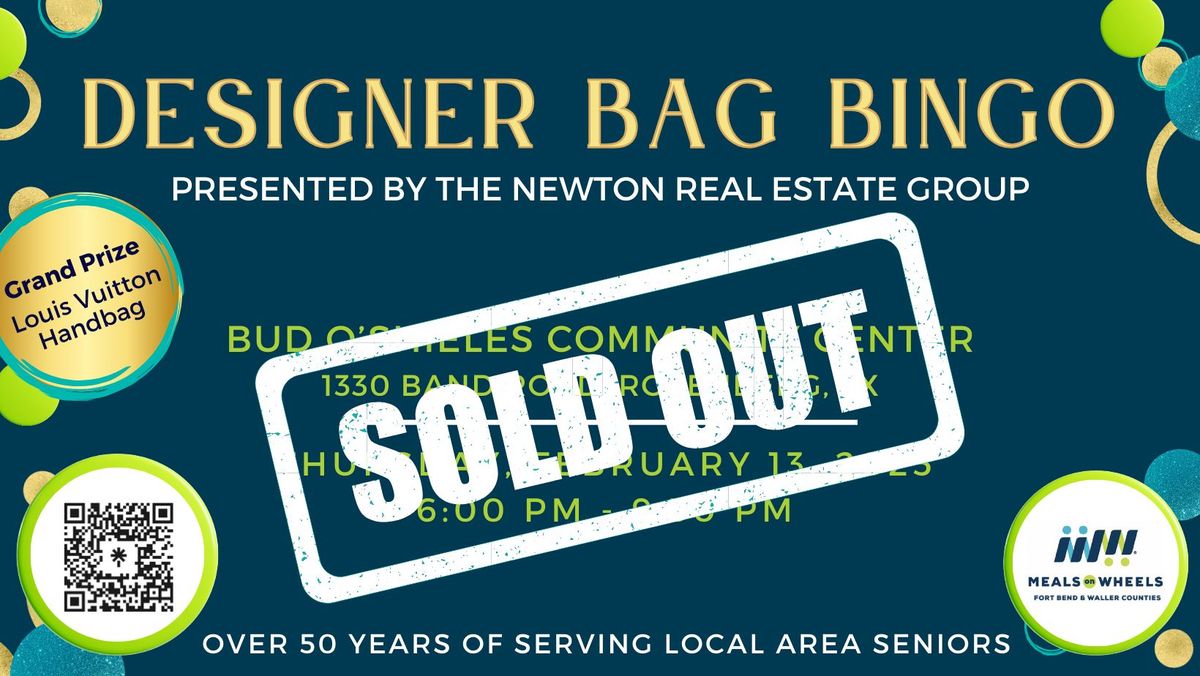 SOLD OUT!! Designer Bag Bingo