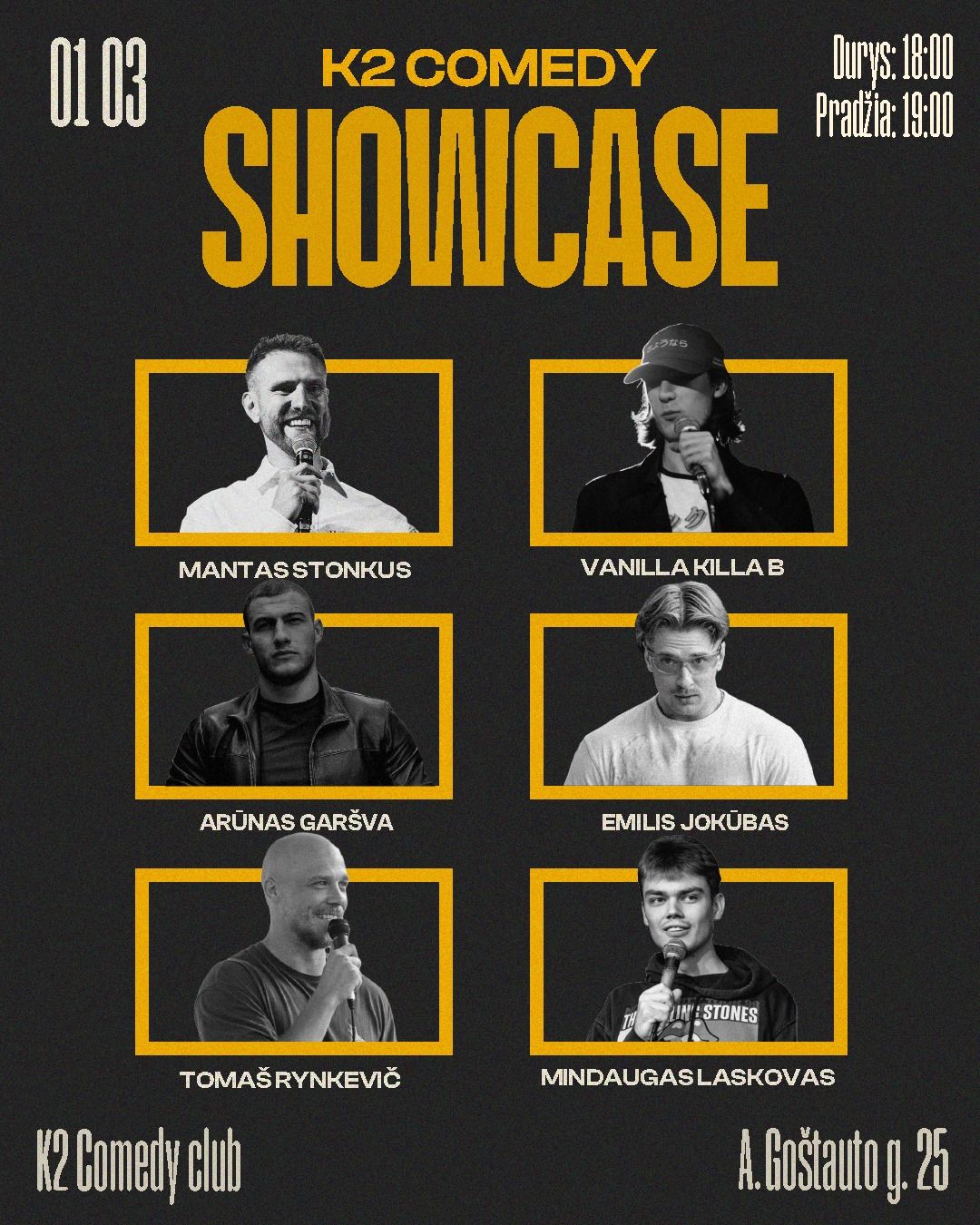 K2 Comedy Stand-up Showcase