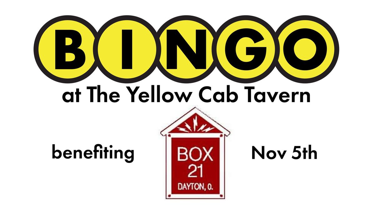 Charity Bar Bingo - Box 21 Emergency Support Services - Nov 5th