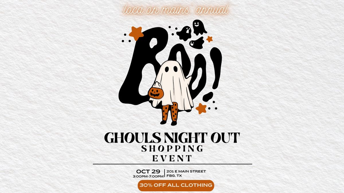 Ghouls Night Out Shopping Event