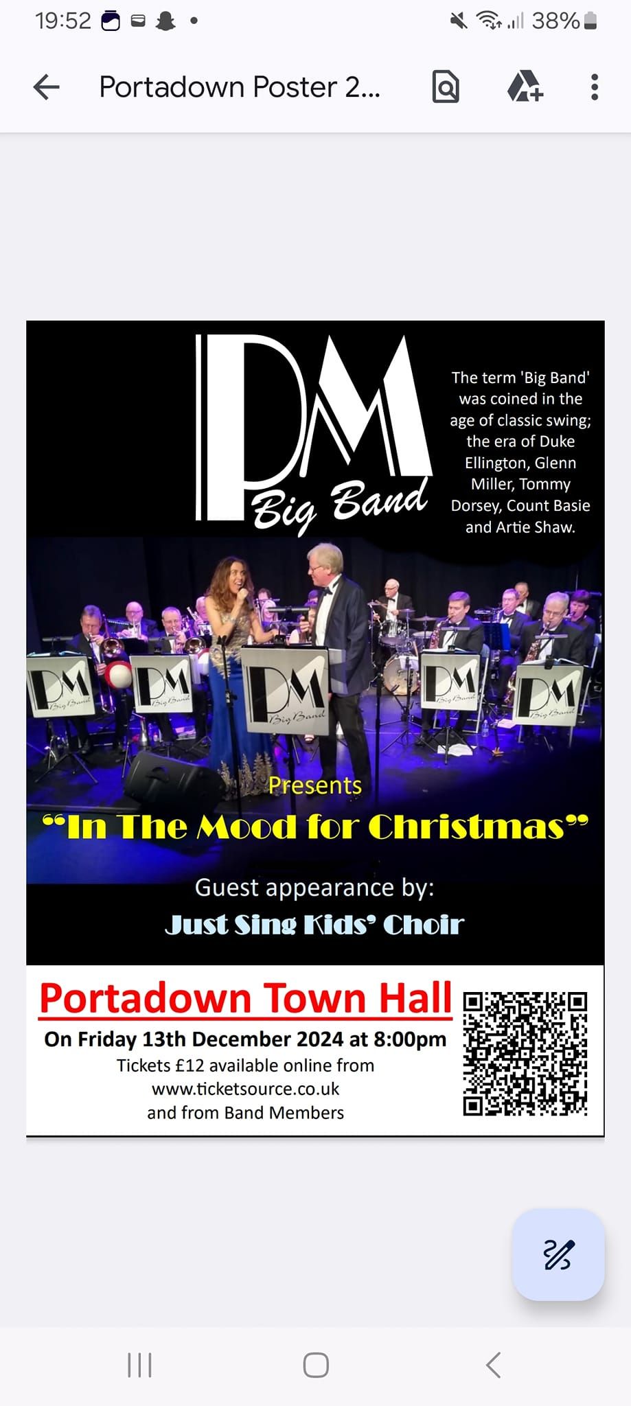 The PM Big Band presents 'In The Mood For Christmas"