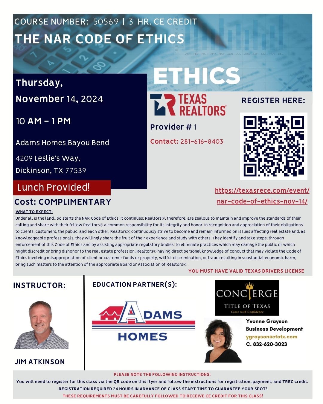 COMPLIMENTARY \u2013 The NAR Code of Ethics \u2013 Nov 14