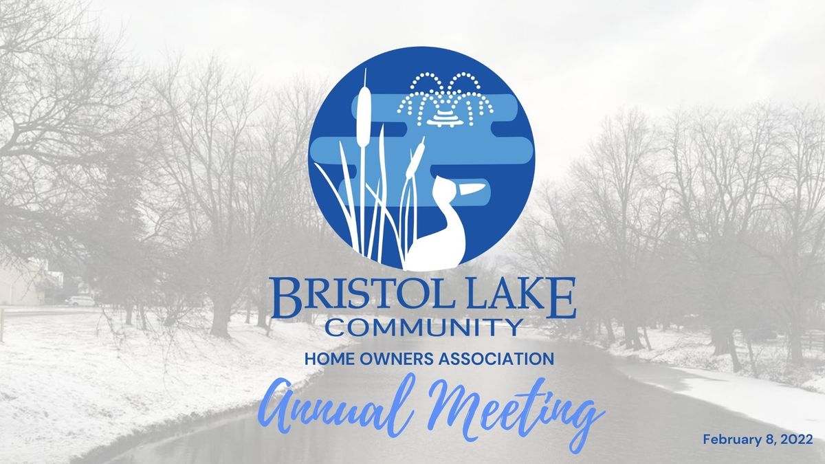 Bristol Lake HOA Annual Meeting