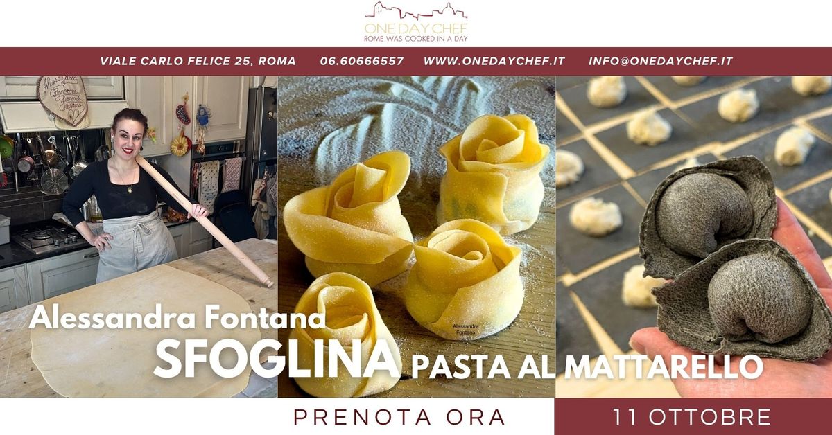 PASTA AL MATTARELLO con Alessandra Fontana - 11 Ottobre 2024