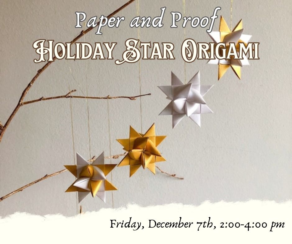 Paper & Proof: A Spirited Origami Workshop