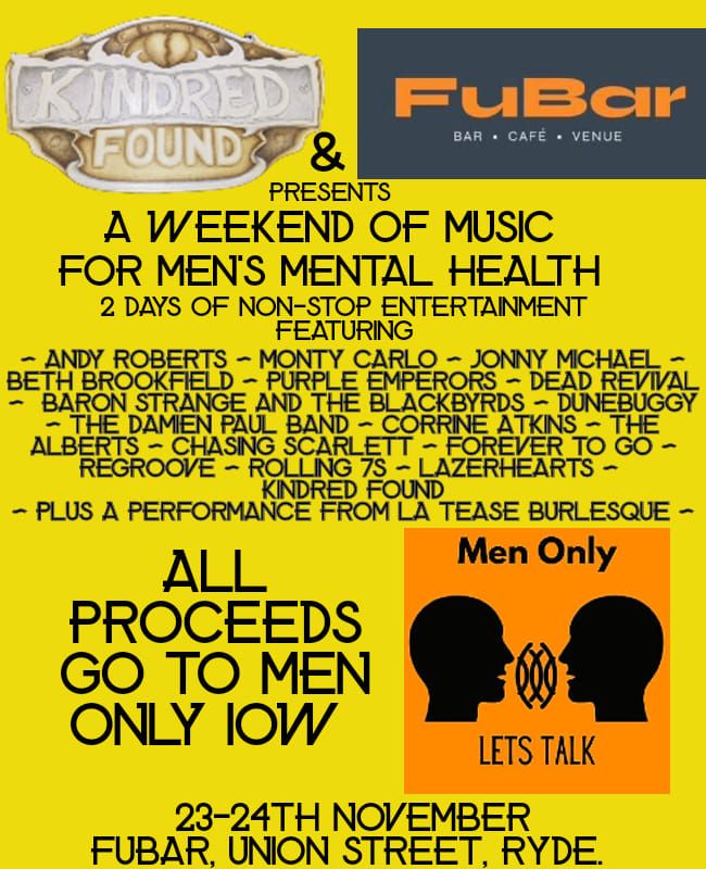 Kindred Found presents: A Weekend of Music for Men's Mental Health