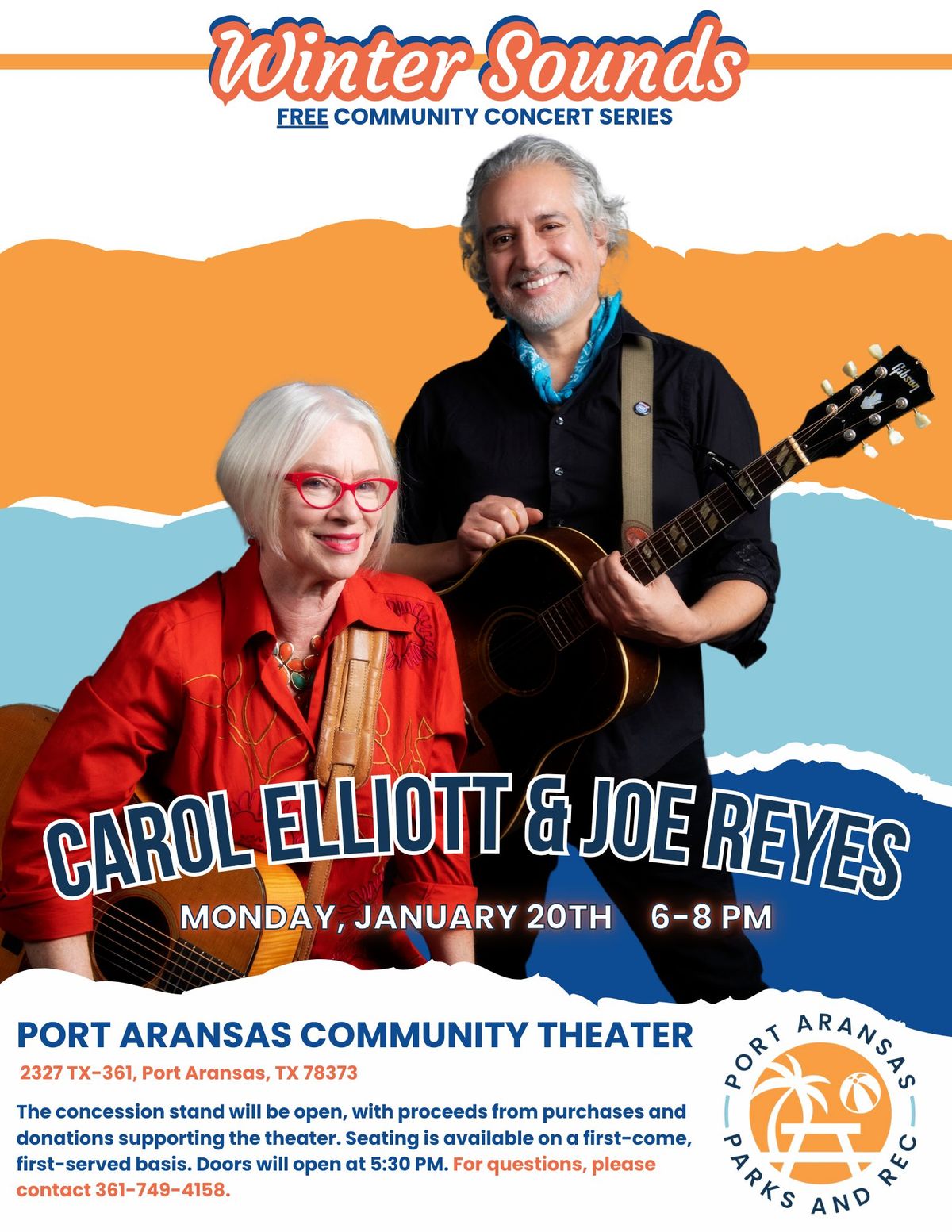 Winter Sounds Concert: Carol Elliott & Joe Reyes