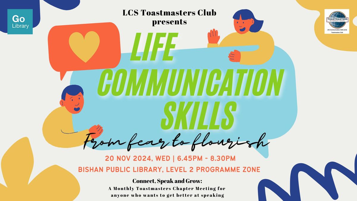 Nov Chapter Meeting - Life Communication Skills: From Fear to Flourish