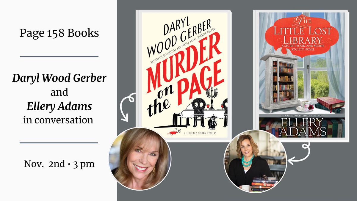 Author Event: Daryl Wood Gerber and Ellery Adams, in conversation