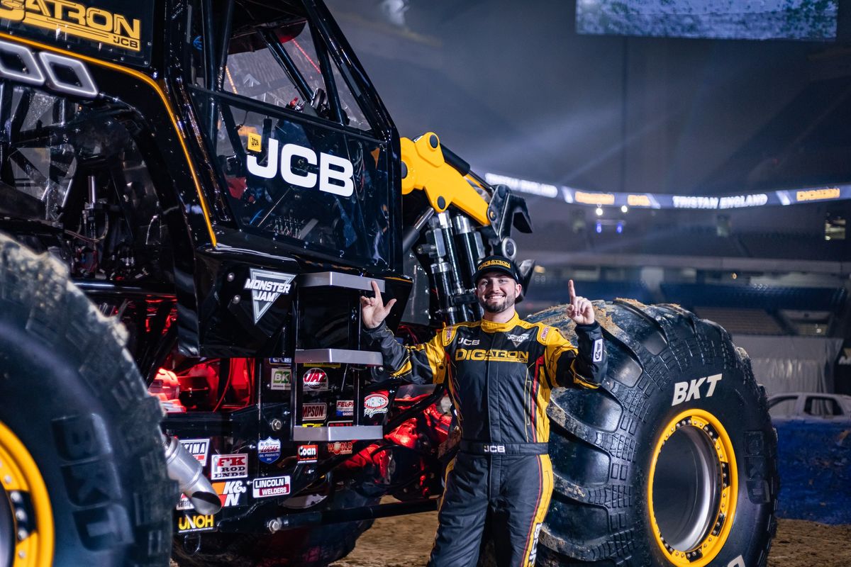 Monster Jam "Pre-Jam" with DIGatron and Tristan England in Tampa