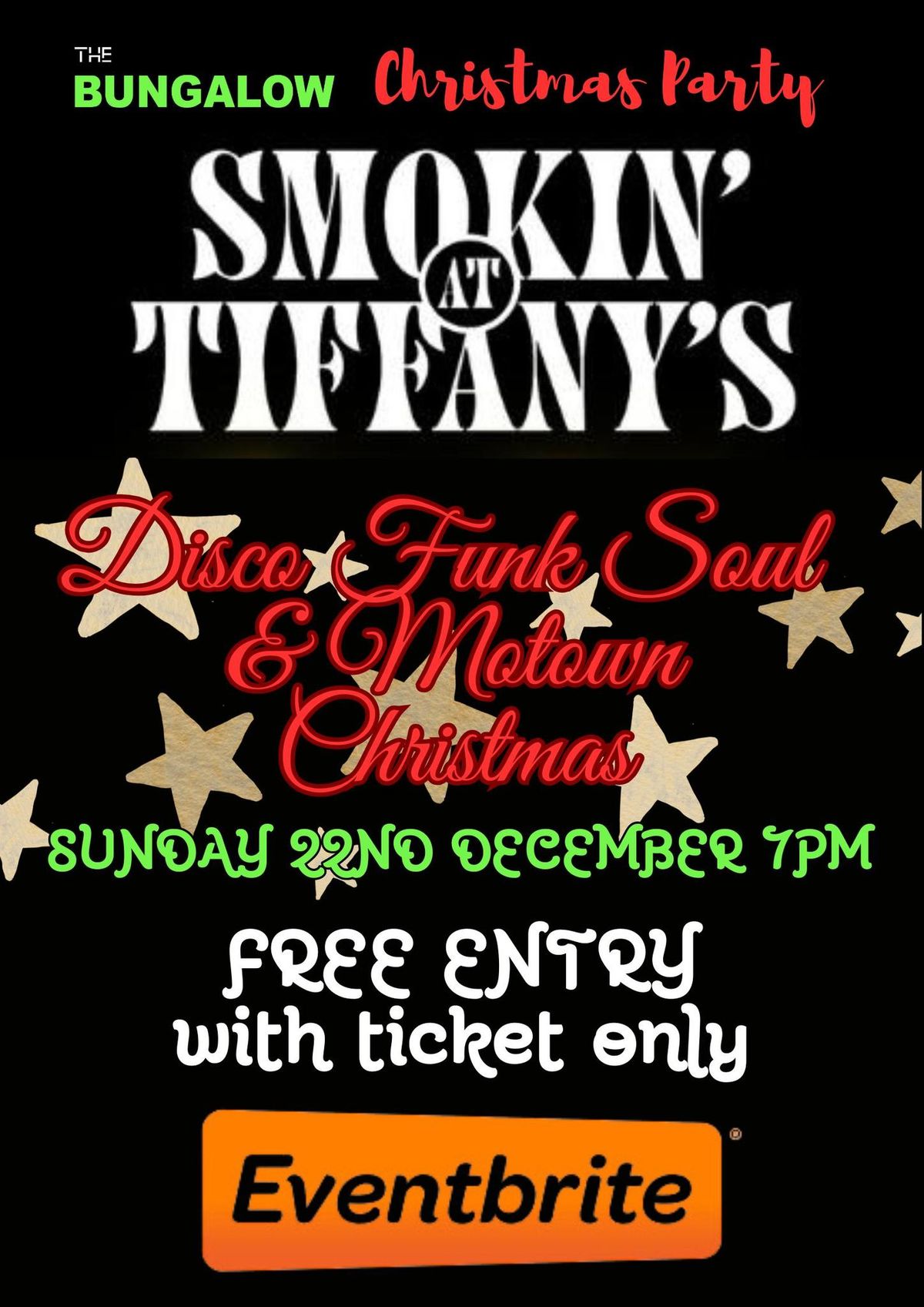 Disco \/ Funk \/ Soul \/ Motown Christmas Party with SMOKIN' AT TIFFANYS