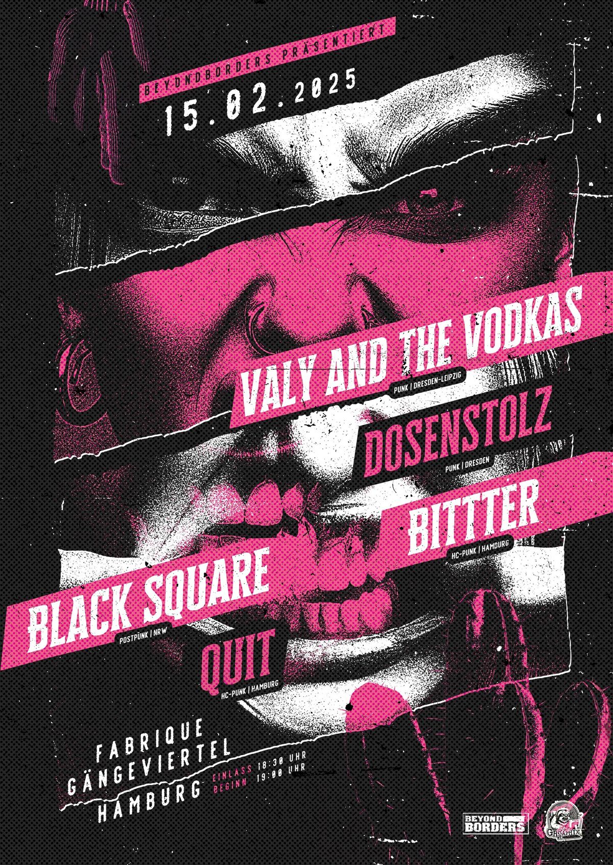 Valy and the Vodkas + Dosenstolz + Bittter + Quit +  Black Square live im G\u00e4ngeviertel