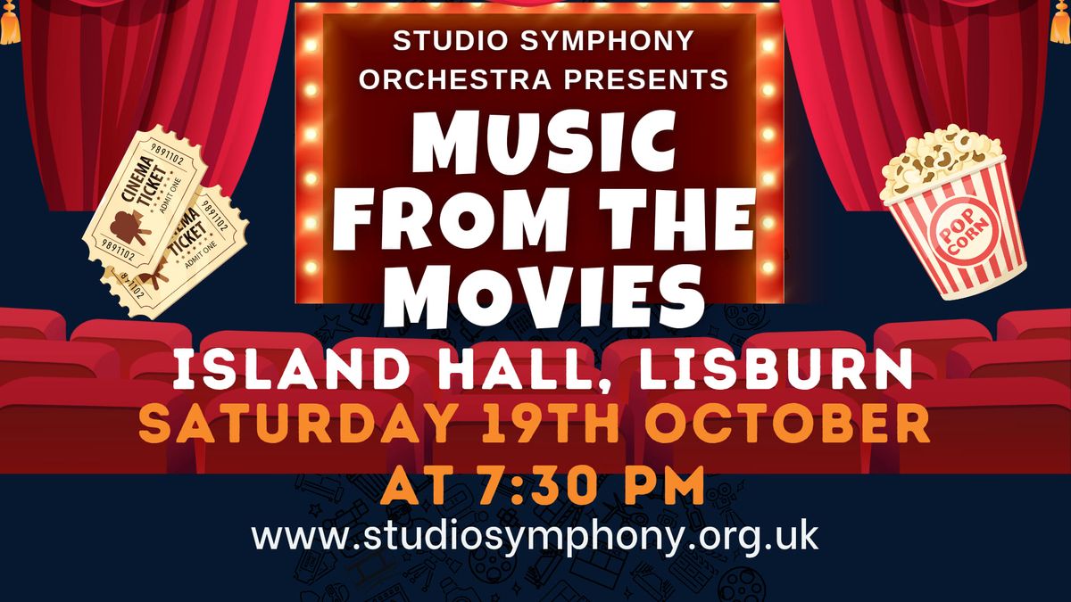 Music from the Movies concert in Island Hall, Lisburn on Saturday 19th October 