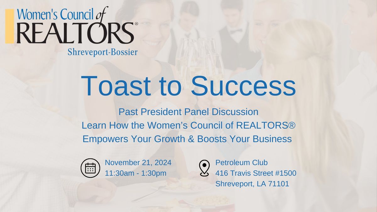 Toast to Success: Past President Panel Discussion