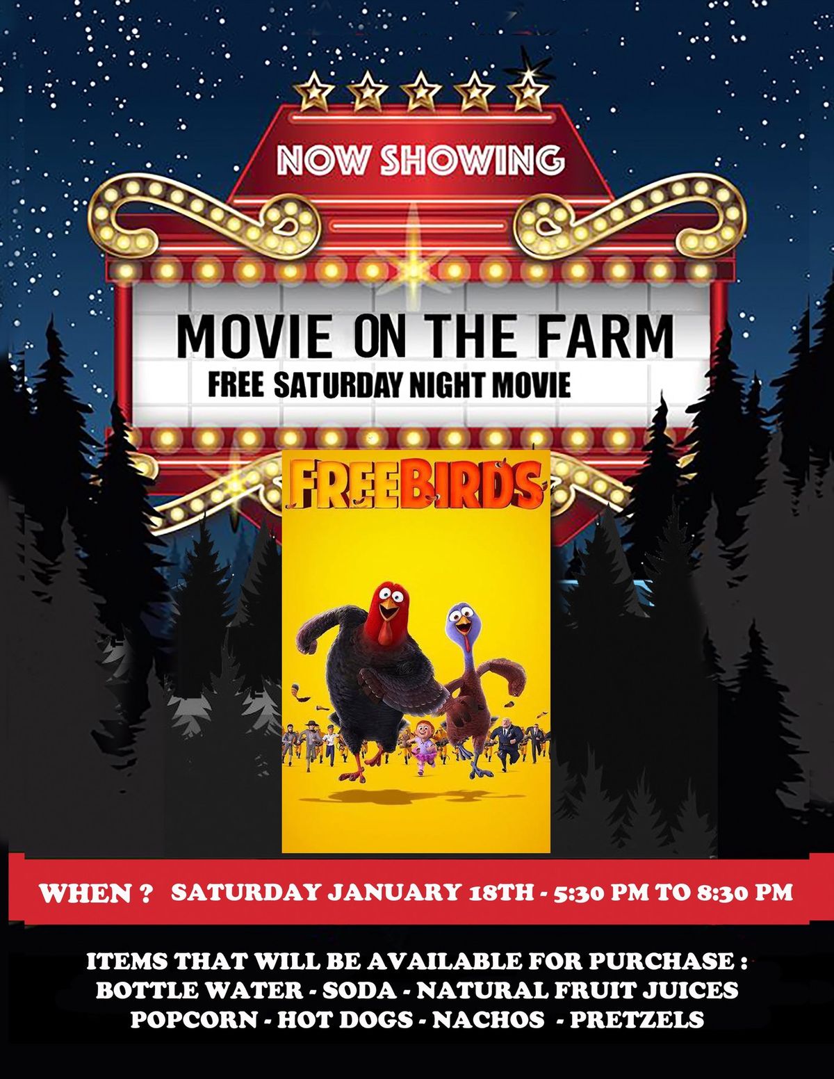 FREE - Movie On The Farm - EVENT