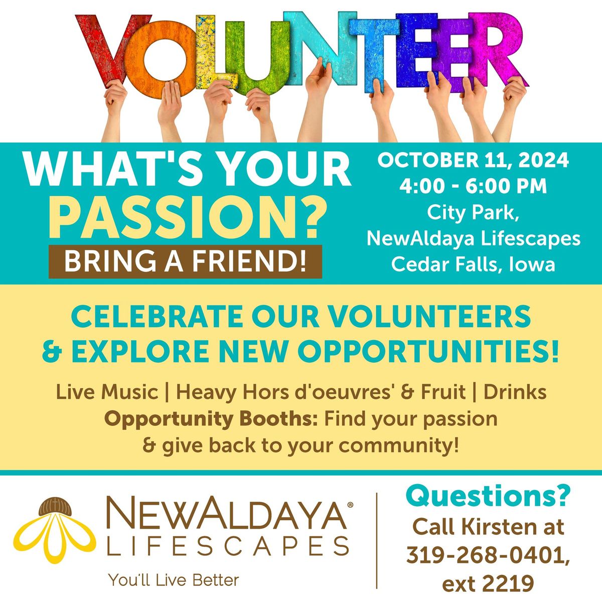 What's Your Passion? NewAldaya Volunteer Event!