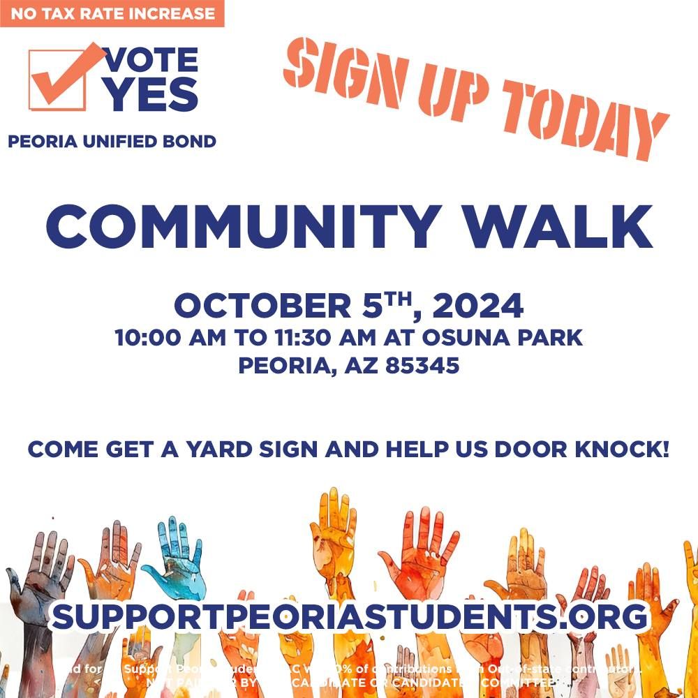 Community Walk - In Support of Peoria Students 