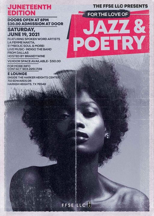 For the Love of Jazz & Poetry Juneteenth Edition, Harker Heights Event ...