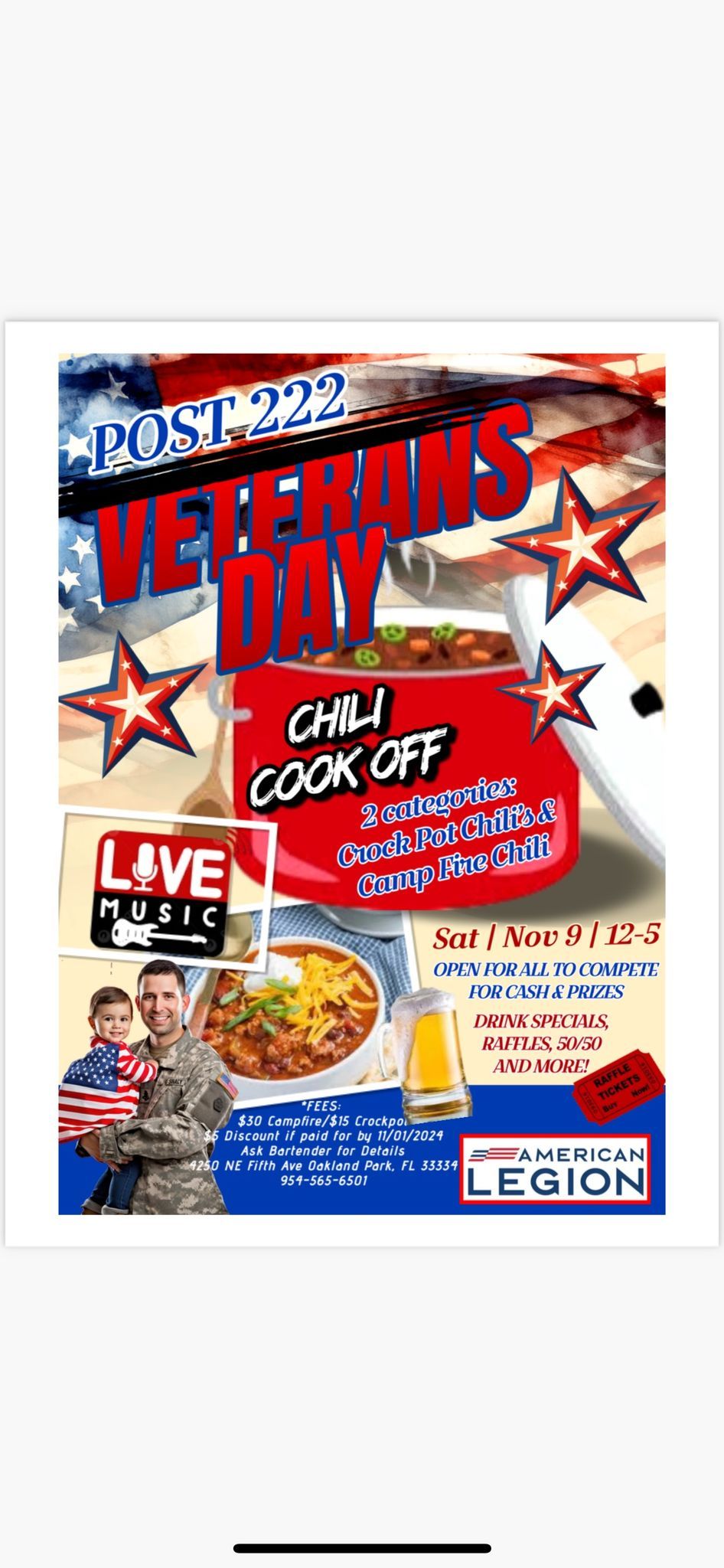 American Legion Post 222 Chili Cookoff