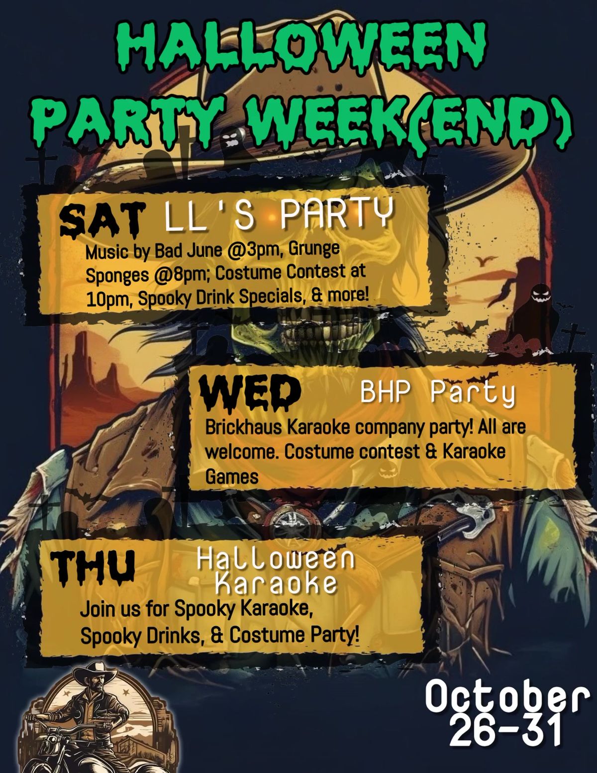 Halloween Party Weekend