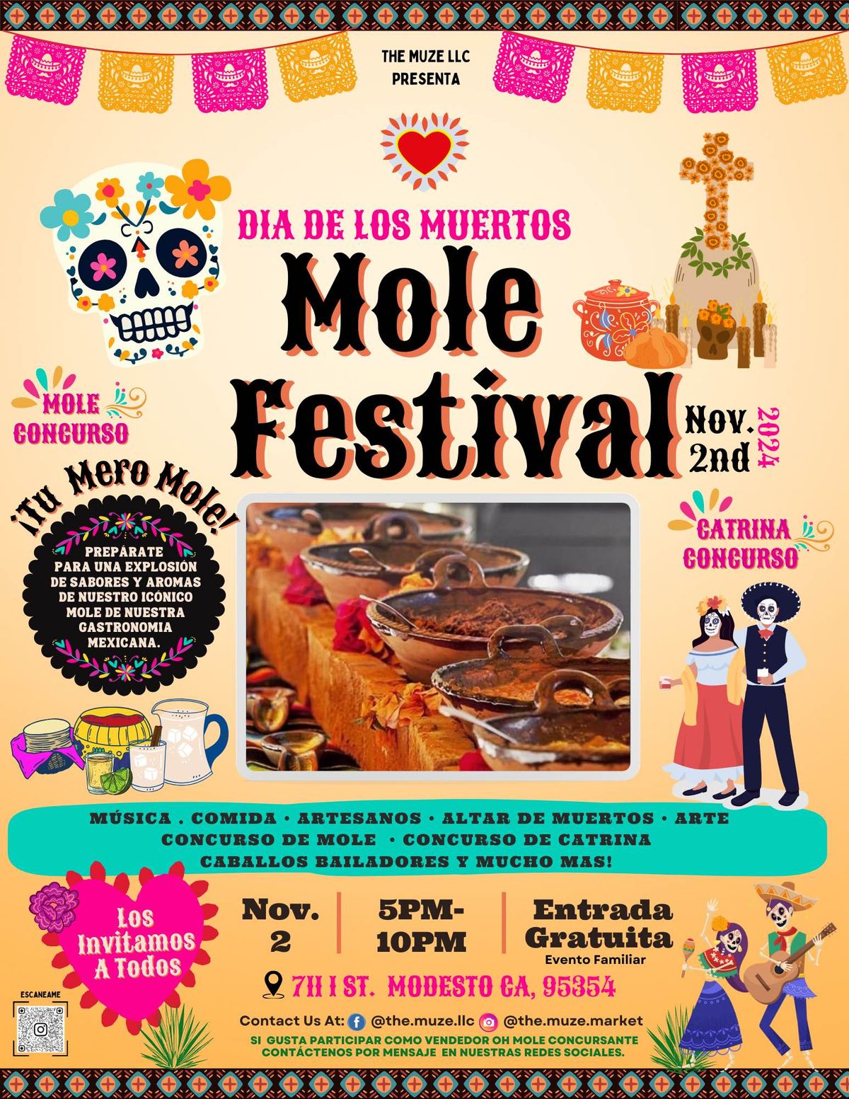 DIA DE LOS MUERTOS Mo\u0142e MOLE i CONGURSO Mero Mo! Festival