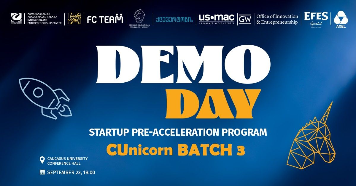 Startup Pre-acceleration program CUnicorn - Demo Day 