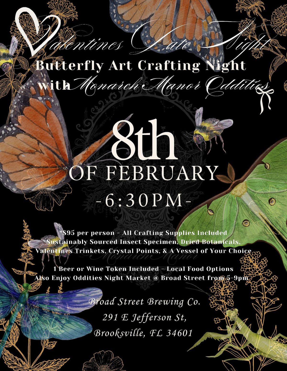 Valentines Date Night Insect Crafting Class \ud83e\udd8b