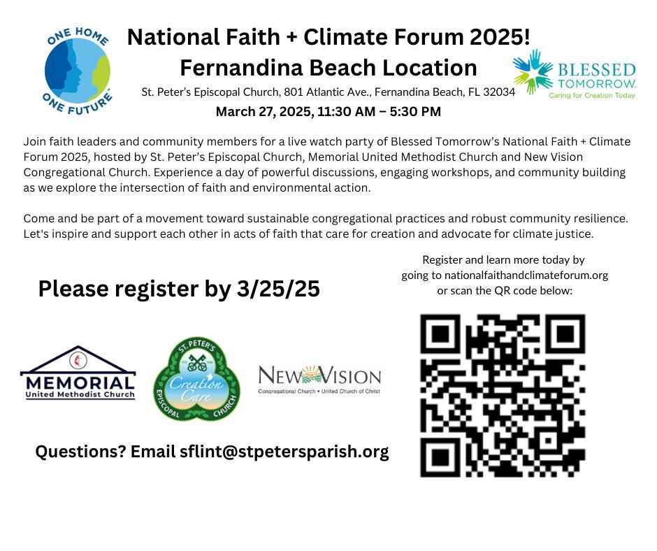 National Faith + Climate Forum, Fernandina Beach