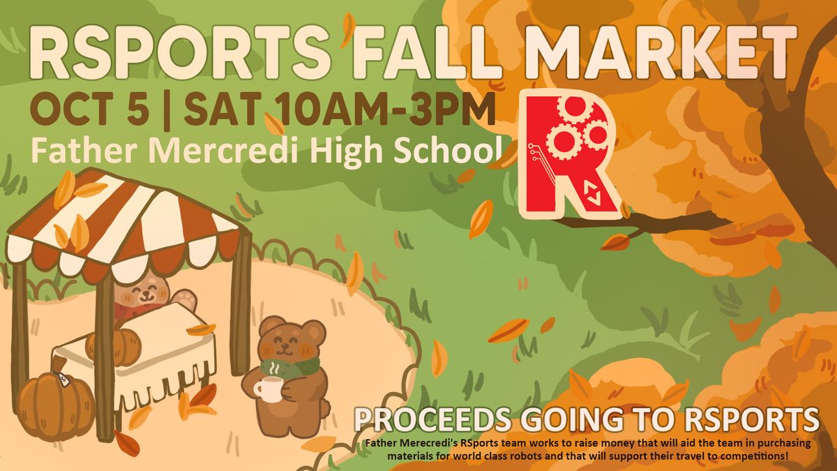 Fall Market @ Father Mercredi in support of RSports