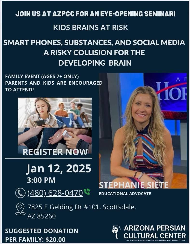 Seminar: Smart Phones, Substances, and Social MediaA Risky Collision for the Developing Brain