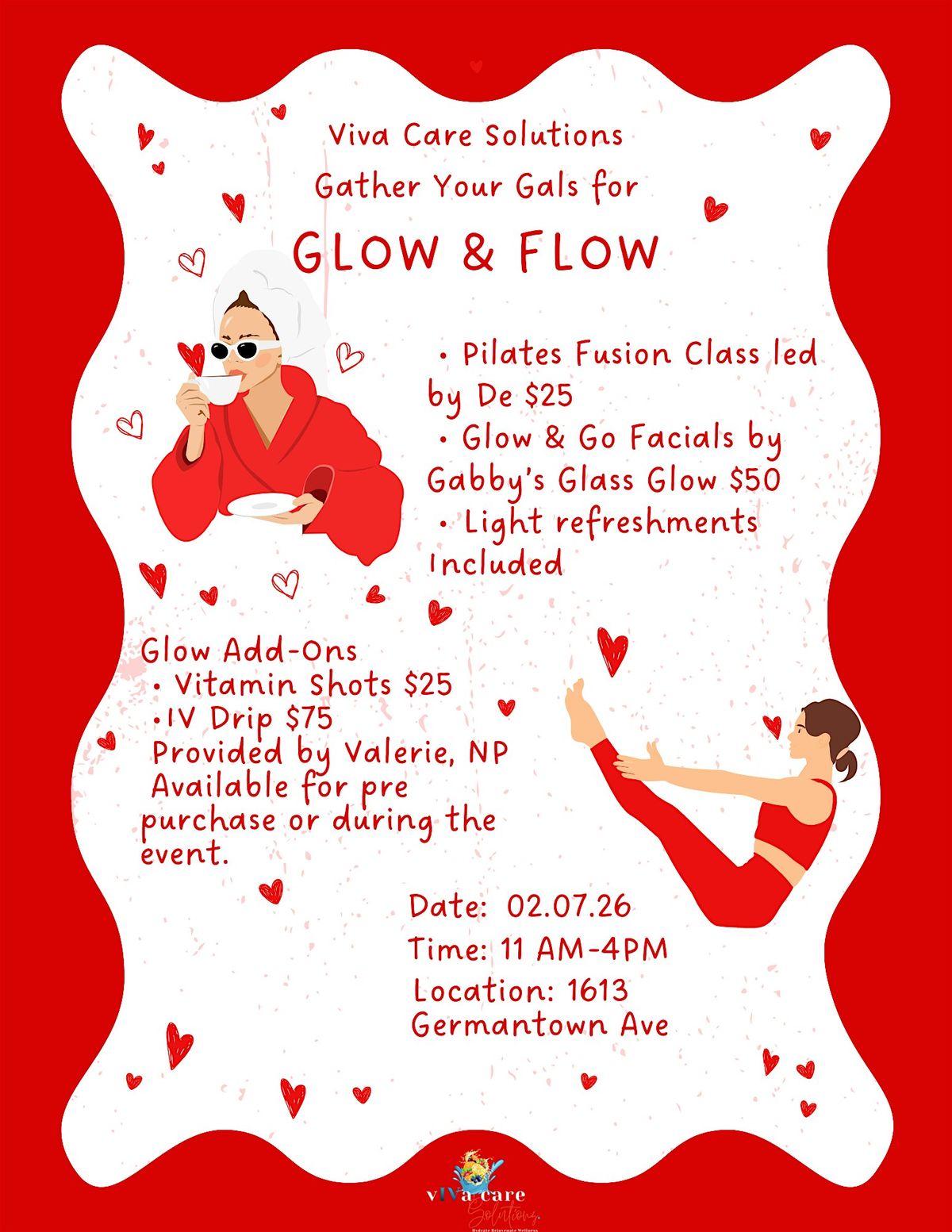 GLOW & FLOW GALENTINES DAY EVENT