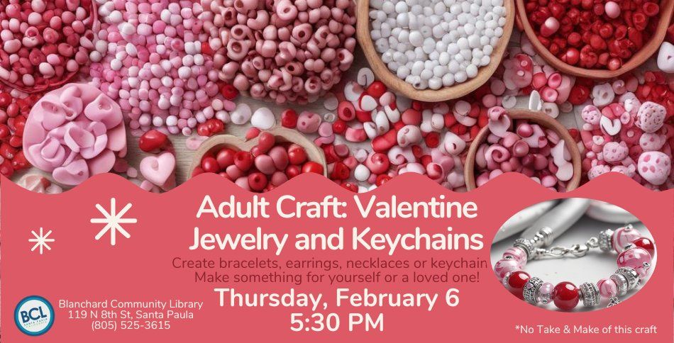 Adult Craft: Valentine Jewelry and Keychains