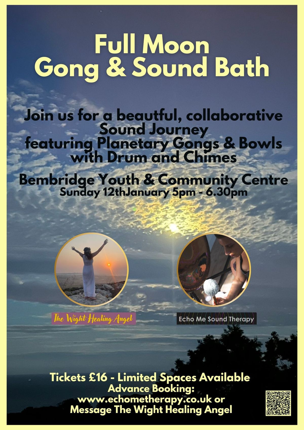 Full Moon Sound Bath - The Wight Healing Angel & Echo Me Sound Therapy, Isle of Wight