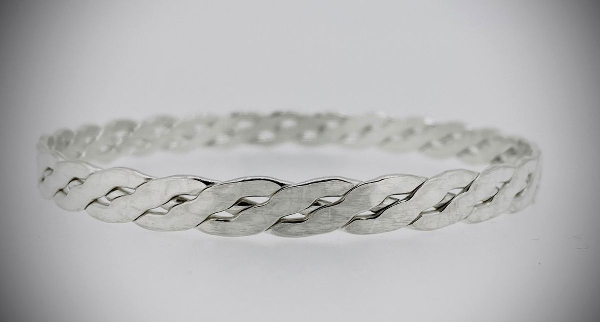 FULL - Join Kate Snookes Friday October 11th, 2024 making a Silver Celtic Bangle 