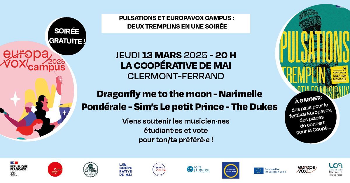 Pulsations x Europavox Campus - soir\u00e9e \u00e9tudiante gratuite