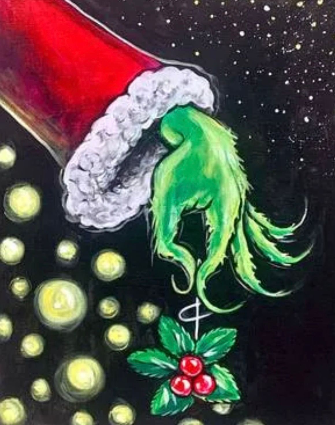 Paint Nite: Festive Mistletoe Foe