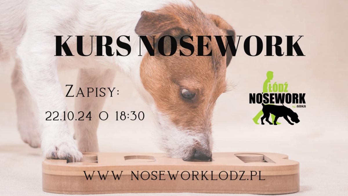 Kurs nosework z Nosework \u0141\u00f3d\u017a i Arka ZOO - zapisy 22.10.2024 18:30