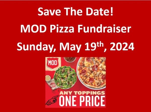 GEAYA's MOD Pizza Fundraiser - This Sunday, May 19th!  Promo Code: MODGIVES20