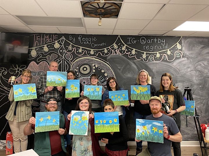 Paint and Sip with MK, The Huddle RI, Newport, 26 April 2023