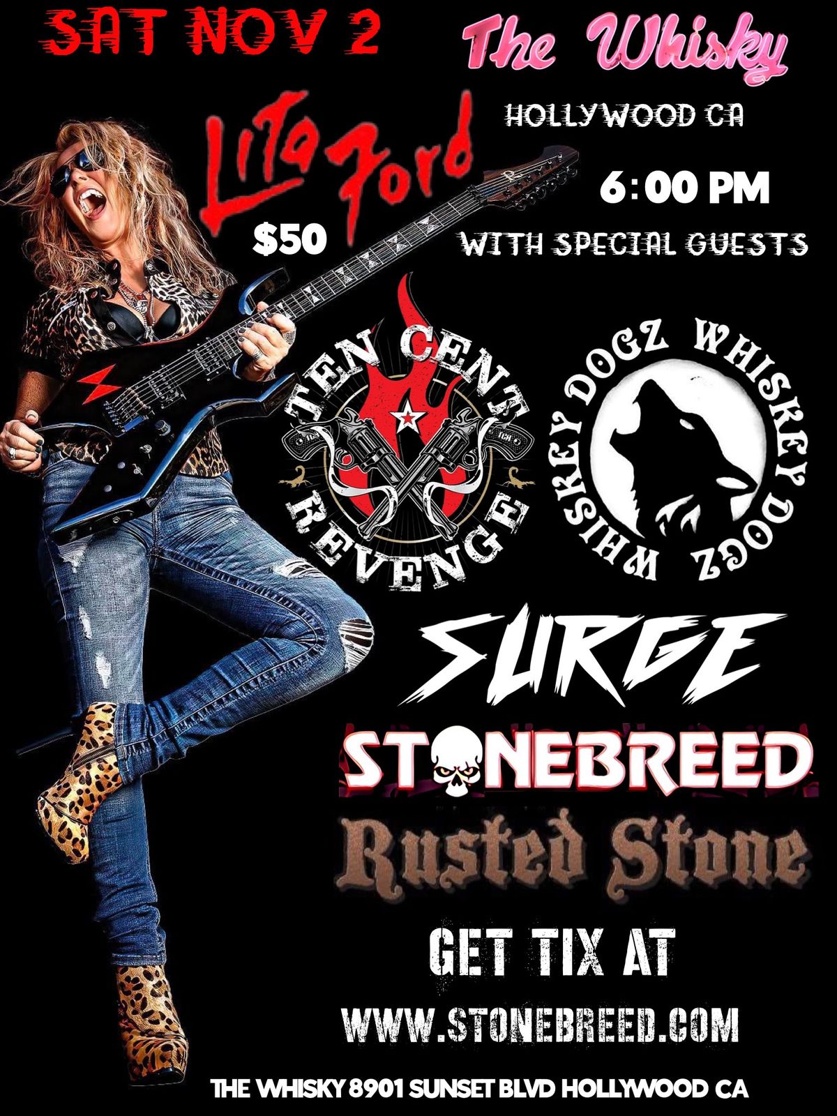 STONEBREED opens for LITA FORD 