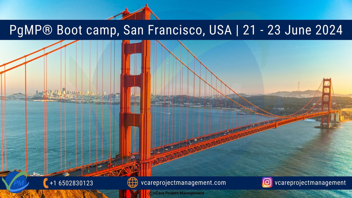 Best PgMP Boot camp San Francisco USA - vCare Project Management
