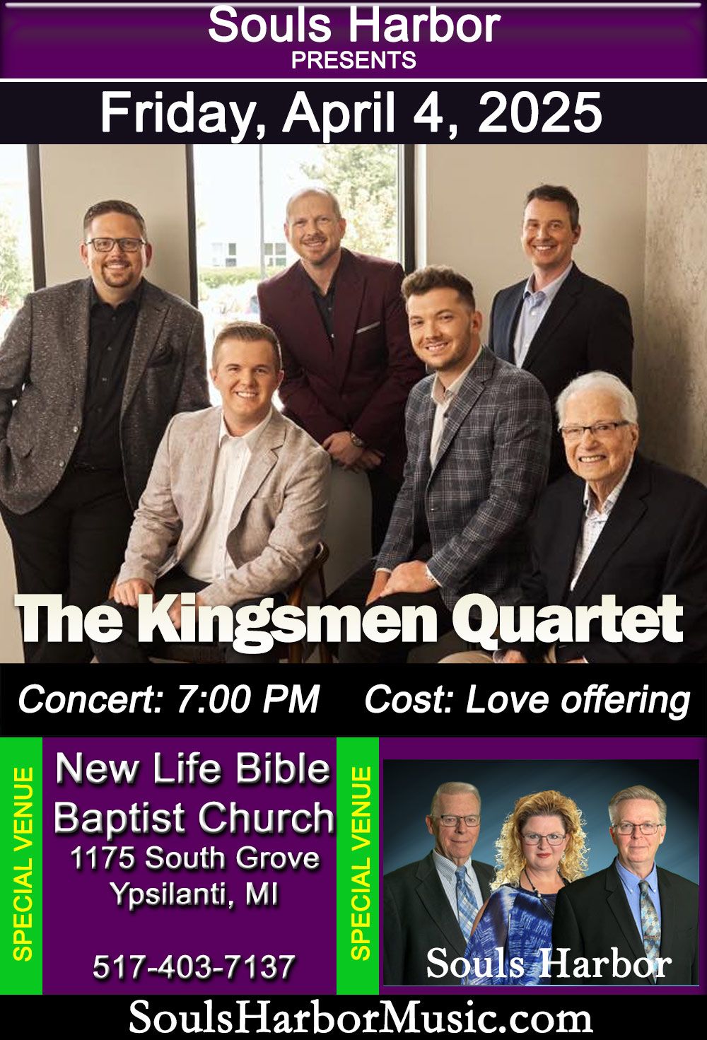 Souls Harbor Presents: The Kingsmen Quartet