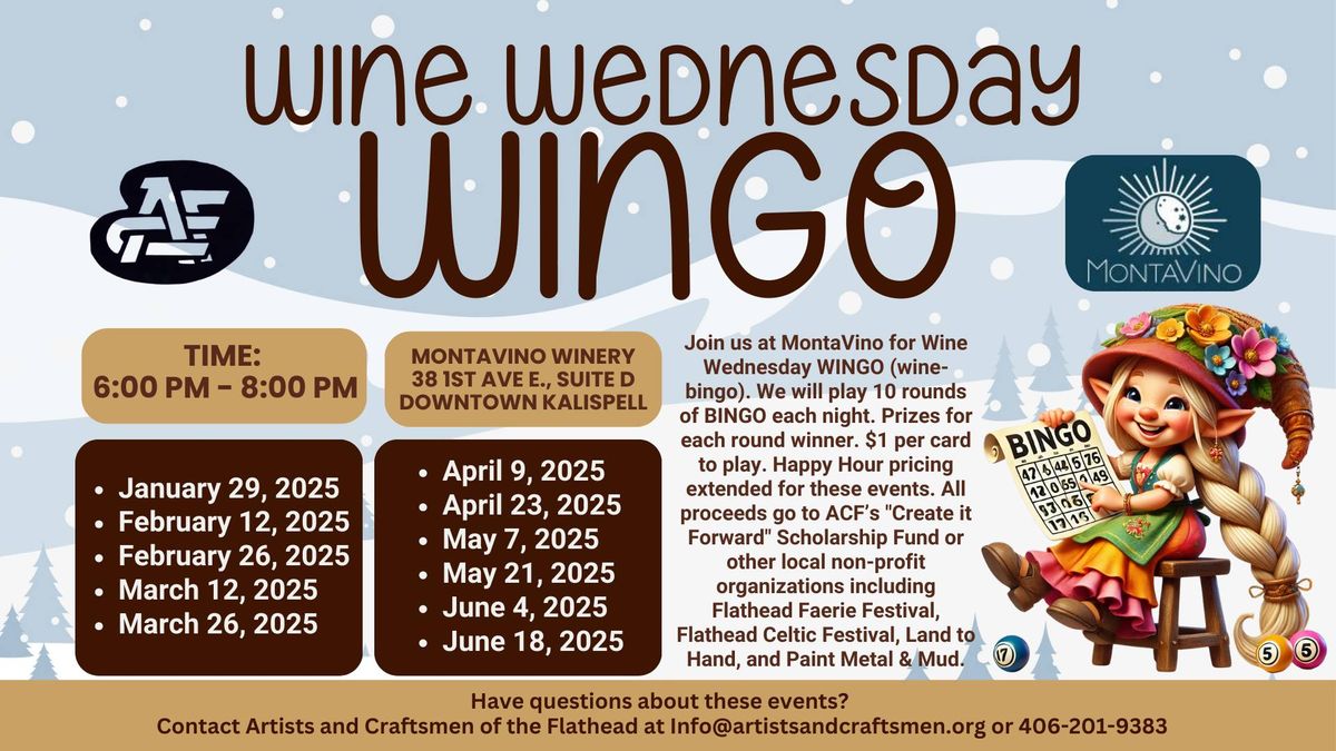 Wine Wednesday WINGO - Winter\/Spring 2025