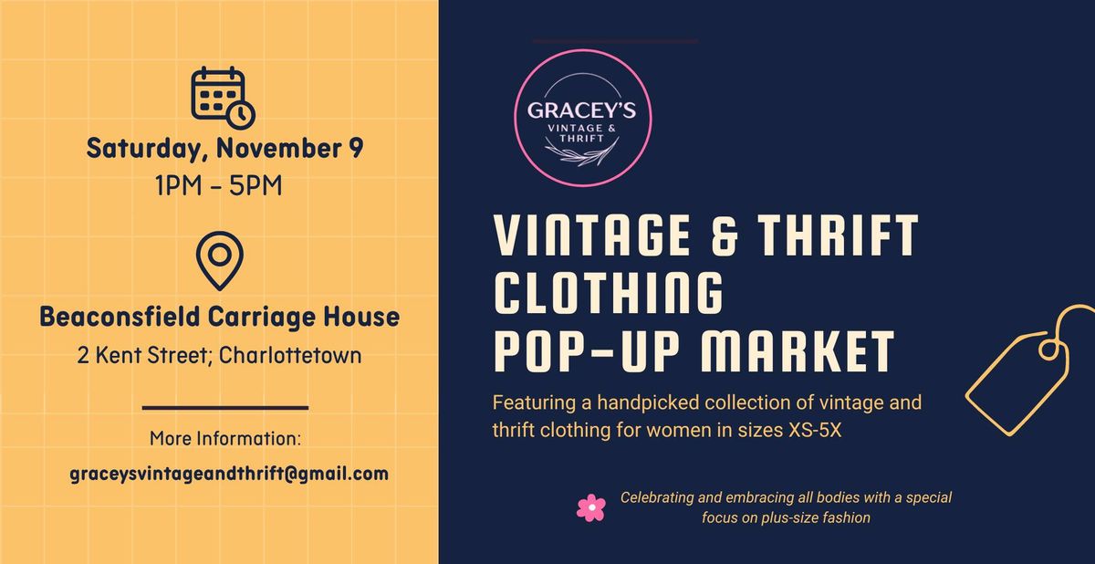 Vintage & Thrift Clothing Pop-Up Market @ Beaconsfield Carriage House 